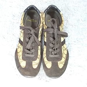 Coach Brown Sneakers Women's Size 10
